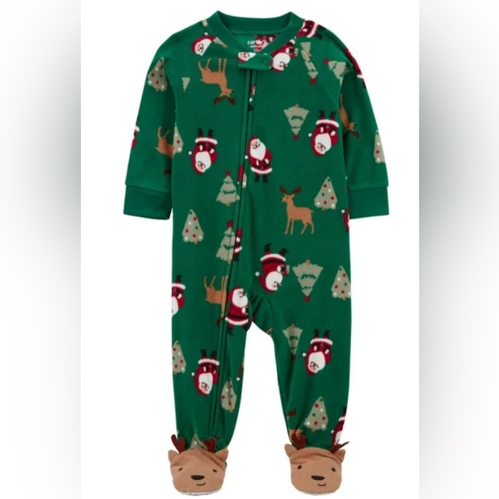 Pre- owned Carter's Child of Mine Toddler Holiday Pajama Sleeper/ Size: 4T